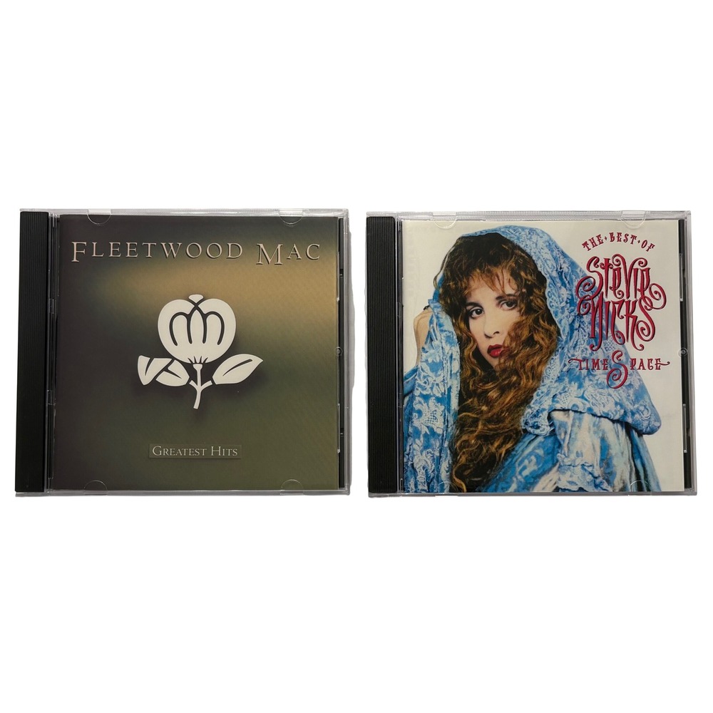 Fleetwood Mac Greatest Hits & Stevie Nicks Timespace Best Of 2 CD Bundle Rock